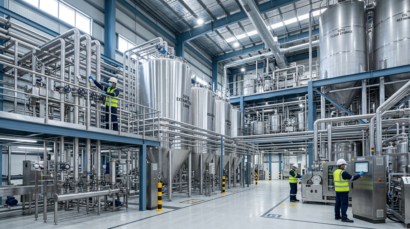 Soya processing facility